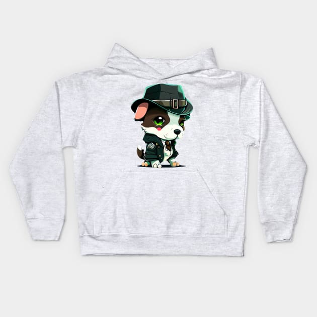 Cute pet, funny pet, boss pet, pirate pet, gangster pet, lovely pet. Kids Hoodie by NCT ART